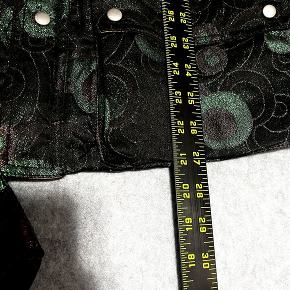 Custo Barcelona Womens Jacket Burjack Hoops Iridescent Geometric Euro SZ 42 US8 - Picture 16 of 16